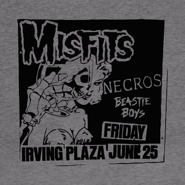 Misfits / Necros / Beastie Boys Punk Flyer by Punk Flyer Archive